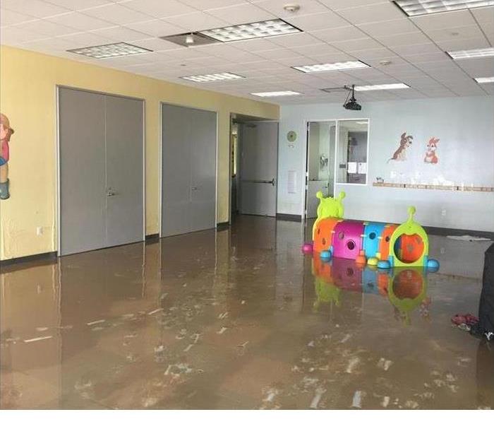 Pooling water in a pre-school in Ventura, CA